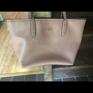 Light pink coach purse